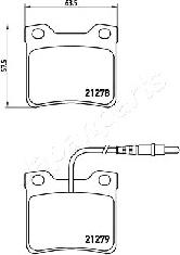 Japanparts PP-0616AF - Тормозные колодки, дисковые, комплект autosila-amz.com