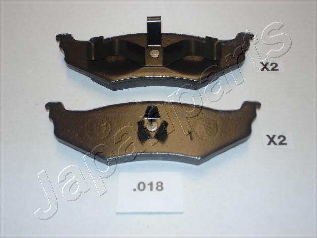 Japanparts PP-018AF - Тормозные колодки, дисковые, комплект autosila-amz.com