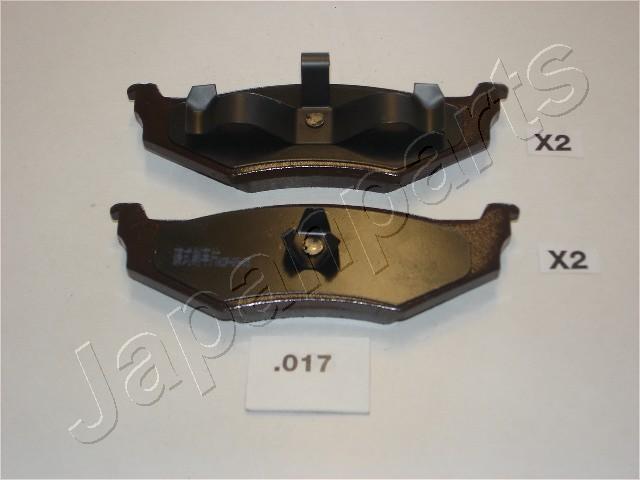 Japanparts PP-017AF - Тормозные колодки, дисковые, комплект autosila-amz.com