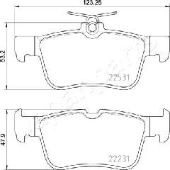 Japanparts PP-0303AF - Тормозные колодки, дисковые, комплект autosila-amz.com