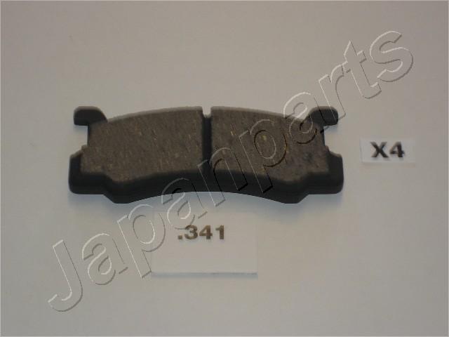 Japanparts PP-341AF - Тормозные колодки, дисковые, комплект autosila-amz.com