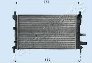 Japanparts RDA053060 - Радиатор, охлаждение двигателя autosila-amz.com