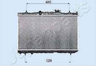 Japanparts RDA333030 - Радиатор, охлаждение двигателя autosila-amz.com