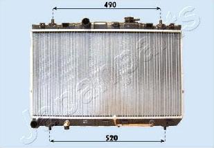 Japanparts RDA283100 - Радиатор, охлаждение двигателя autosila-amz.com