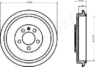 Japanparts TA-0906 - Тормозной барабан autosila-amz.com