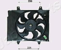 Japanparts VNT332001 - Вентилятор, охлаждение двигателя autosila-amz.com