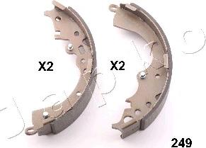 Japko 55249 - Комплект тормозных колодок, барабанные autosila-amz.com