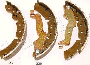 Japko 55220 - Комплект тормозных колодок, барабанные autosila-amz.com