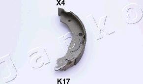 Japko 55K17 - Комплект тормозов, ручник, парковка autosila-amz.com