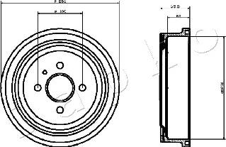 Japko 560404 - Тормозной барабан autosila-amz.com