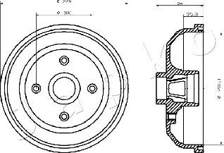 Japko 560406 - Тормозной барабан autosila-amz.com