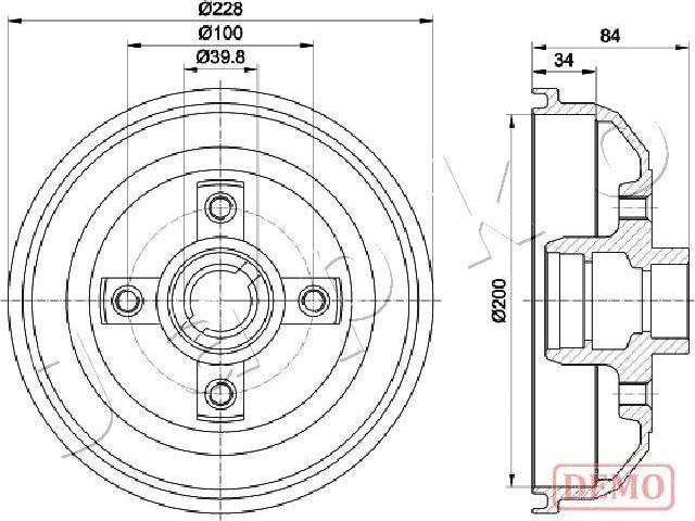 Japko 560407C - Тормозной барабан autosila-amz.com