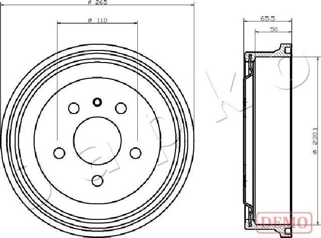 Japko 560413C - Тормозной барабан autosila-amz.com