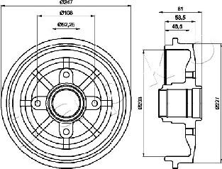 Japko 560609 - Тормозной барабан autosila-amz.com