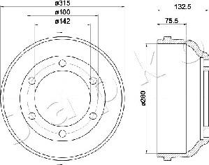 Japko 560318 - Тормозной барабан autosila-amz.com