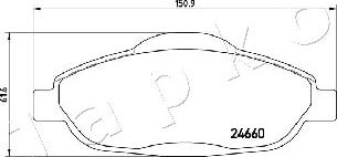 Japko 500644 - Автозапчасть/Колодки тормозные передние PSA 308, 3008, 408, C4 седан autosila-amz.com