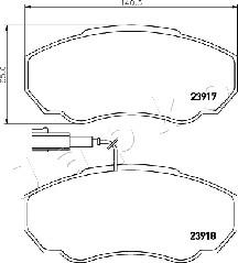 Japko 500222 - Колодки тормозные передние Ducato RUS R15 autosila-amz.com