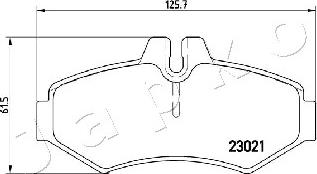 Japko 510513 - Колодки тормозные дисковые autosila-amz.com