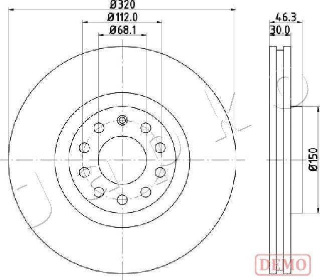 Japko 600909C - Тормозной диск autosila-amz.com