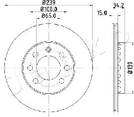 Japko 600904 - Тормозной диск autosila-amz.com