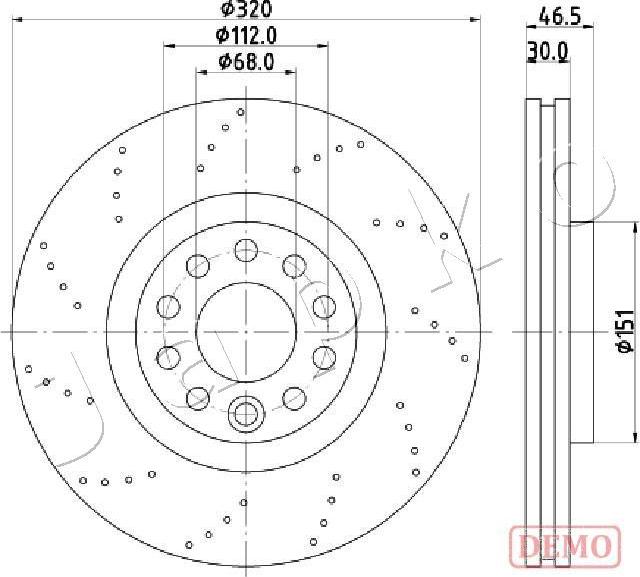 Japko 600913C - Тормозной диск autosila-amz.com