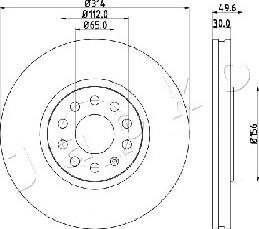 Japko 600933 - Тормозной диск autosila-amz.com