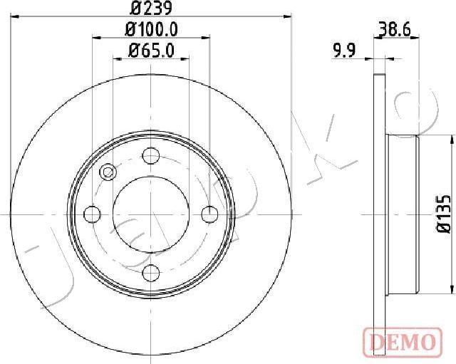 Japko 600937C - Тормозной диск autosila-amz.com