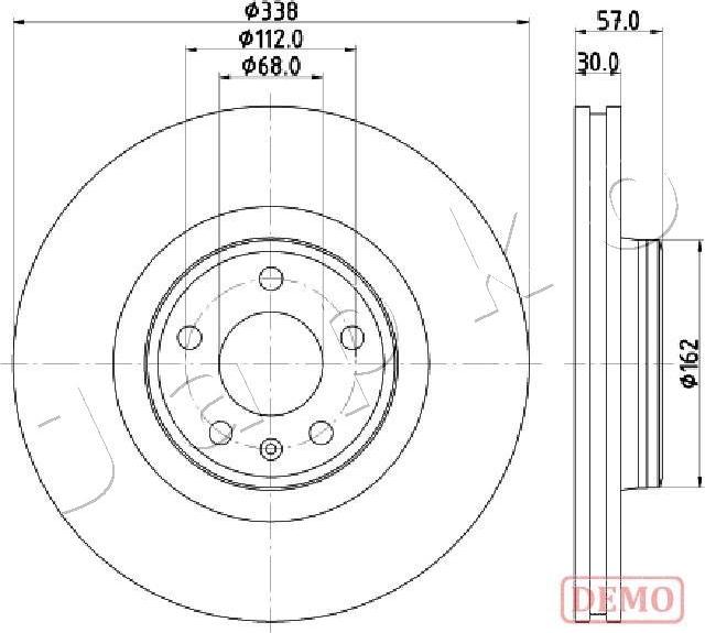 Japko 600920C - Тормозной диск autosila-amz.com