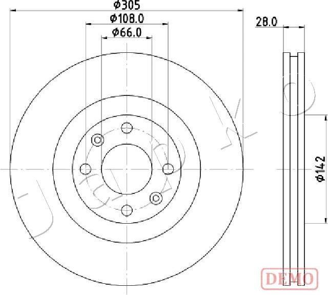 Japko 600631C - Тормозной диск autosila-amz.com