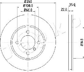 Japko 600158 - Тормозной диск autosila-amz.com