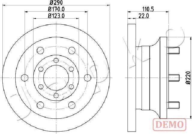 Japko 600256C - Тормозной диск autosila-amz.com