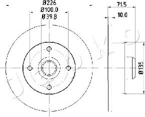 Japko 610922 - Тормозной диск autosila-amz.com