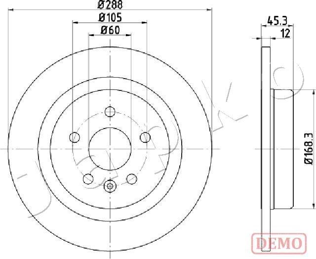 Japko 610404C - Тормозной диск autosila-amz.com