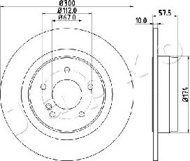 Japko 610509 - Тормозной диск autosila-amz.com