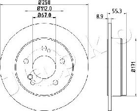 Japko 610504 - Тормозной диск autosila-amz.com