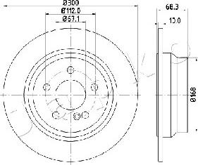 Japko 610513 - Тормозной диск autosila-amz.com