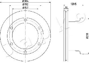 Japko 610529 - Тормозной диск autosila-amz.com