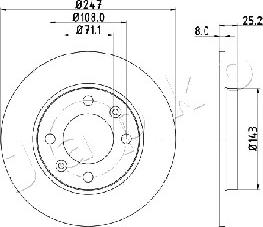 Japko 610615 - Тормозной диск autosila-amz.com