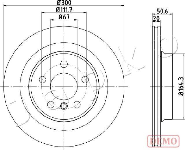 Japko 610106C - Тормозной диск autosila-amz.com