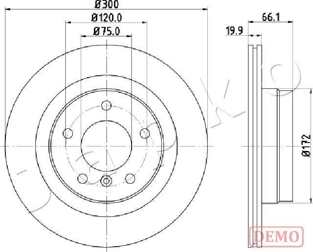 Japko 610101C - Тормозной диск autosila-amz.com