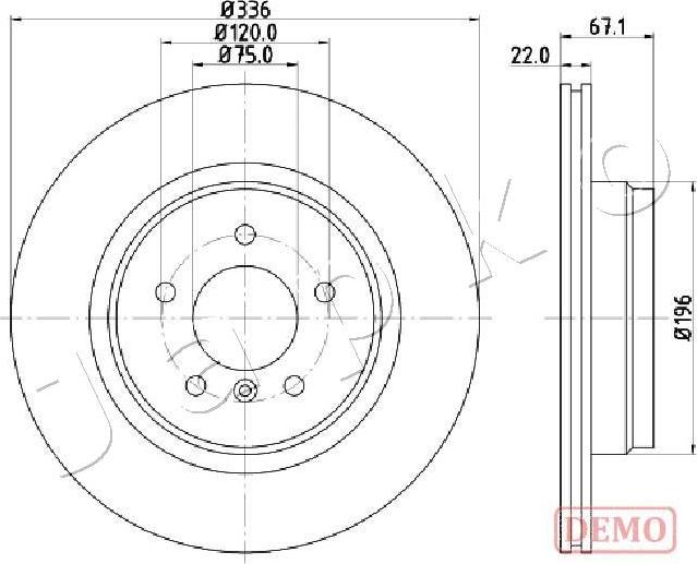 Japko 610114C - Тормозной диск autosila-amz.com