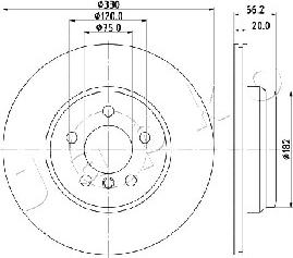 Japko 610115 - Тормозной диск autosila-amz.com