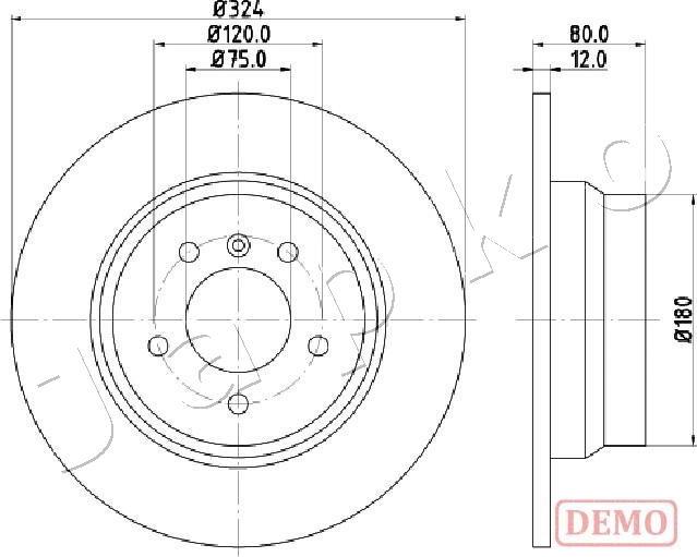 Japko 610138C - Тормозной диск autosila-amz.com