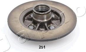 Japko 61251 - Тормозной диск autosila-amz.com