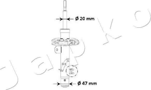 Japko MJ00940 - Амортизатор autosila-amz.com