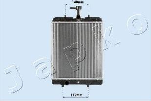 Japko RDA033068 - Радиатор, охлаждение двигателя autosila-amz.com