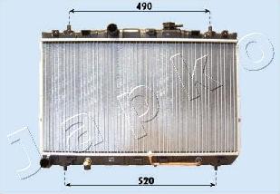Japko RDA283100 - Радиатор, охлаждение двигателя autosila-amz.com