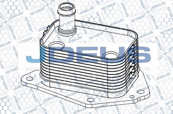 Jdeus 465M10 - Масляный радиатор, двигательное масло autosila-amz.com
