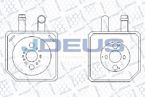 Jdeus 401M12 - Масляный радиатор, двигательное масло autosila-amz.com