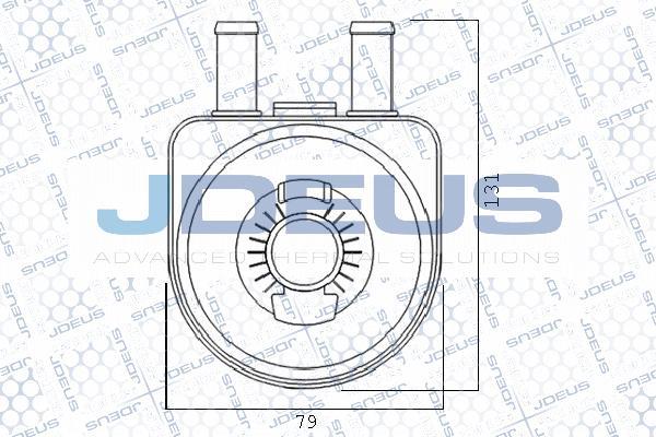 Jdeus 407M21A - Масляный радиатор, двигательное масло autosila-amz.com